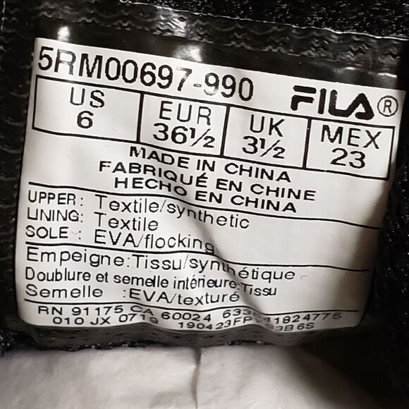 Fila Memory Junction 19 Memory Foam Fittness Running Shoes - Picture 8 of 11